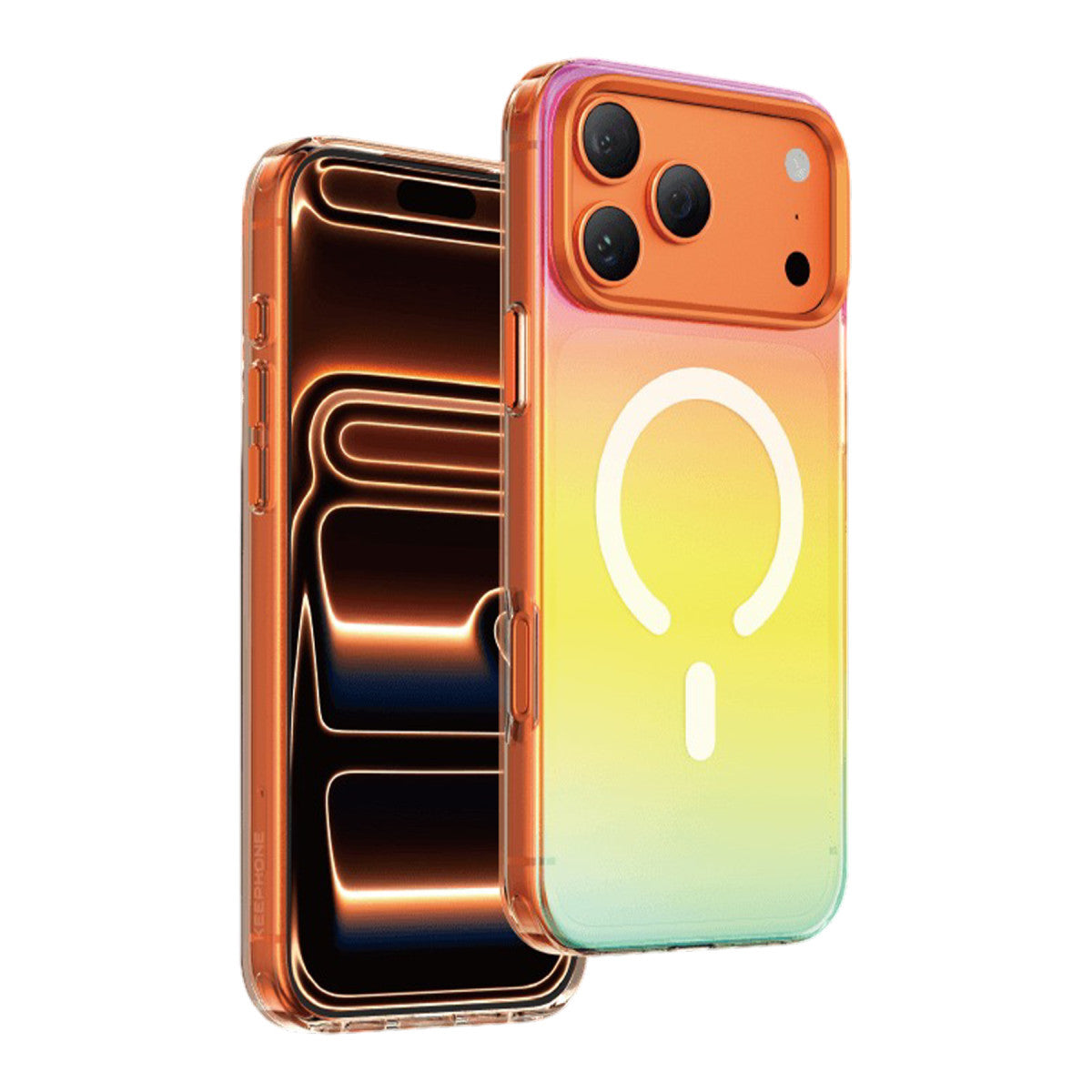 Keephone Apple iPhone 17 Pro Rainbow Magsafe Kapak